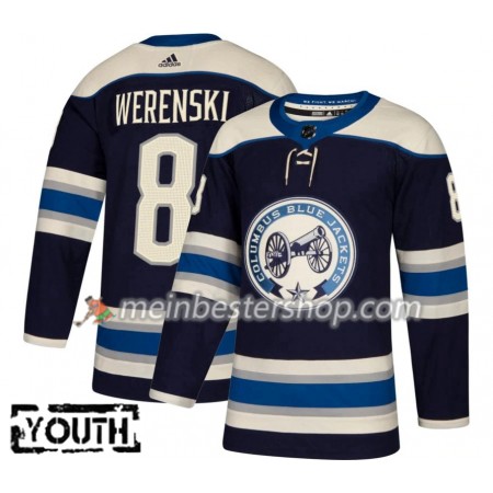 Columbus Blue Jackets Zach Werenski 8 Adidas 2018-2019 Alternate Trikot Authentic - Kinder